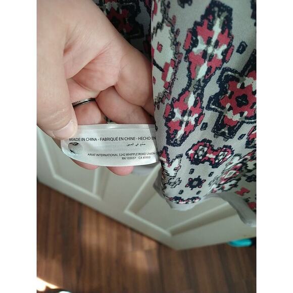 Ariat Poncho Style Blouse Lined Hi Low Western Boho Oversized Flowy. Size S - Picture 8 of 11